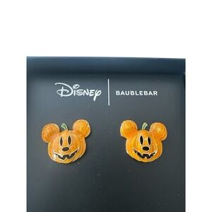 New BaubleBar‎ x Disney Halloween Mickey Mouse Pumpkin Patch Earrings Disney New